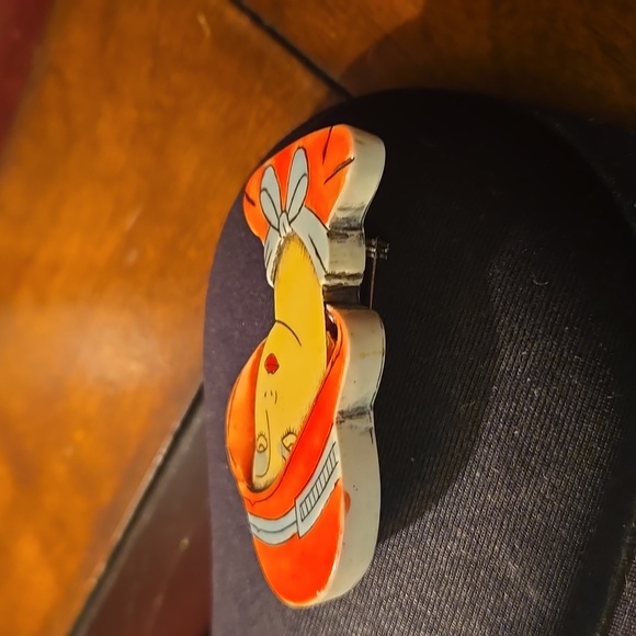 Vintage Art Deco Bakelite Woman's Face Brooch - Picture 4 of 5